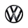 Original VW Volkswagen Logo Emblem schwarz Bundeswehr Golf 4