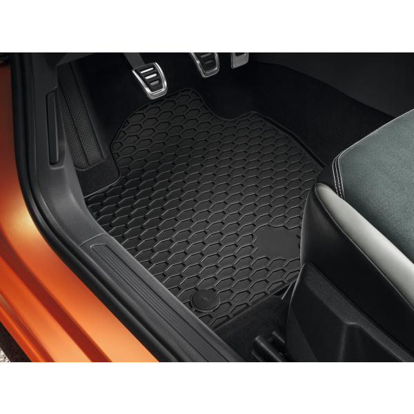 Gummi Fußmatten Allwettermatten VW Taigo Polo 6 vorne und hinten Volkswagen PLUS
