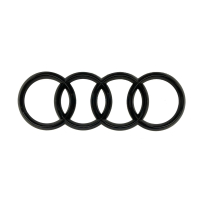 Original Audi Ringe Logo Zeichen Emblem schwarz...