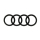 Original Audi Ringe Logo Zeichen Emblem schwarz gl&auml;nzend f. K&uuml;hlergrill A1 A3 A5