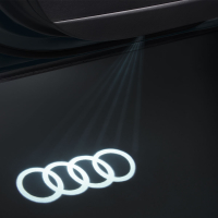Original Audi Einstiegsleuchten LED Audi Ringe Logo Emblem